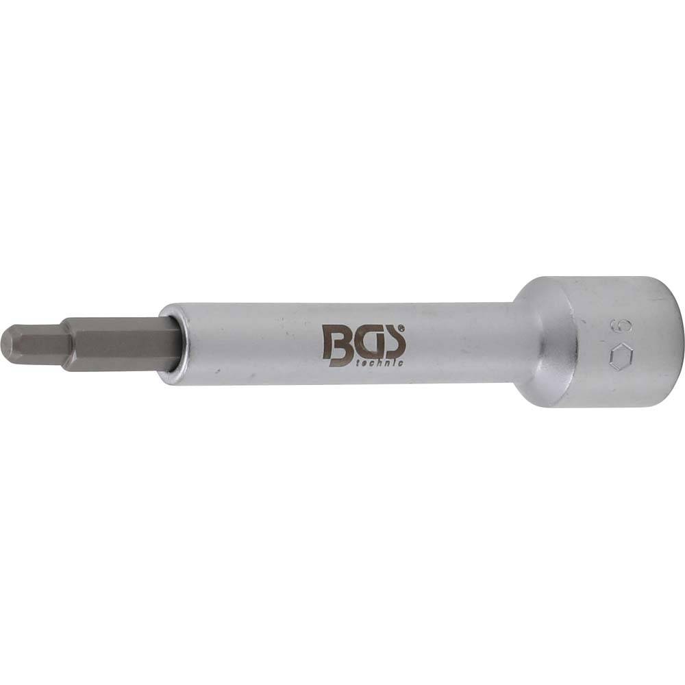Bit-Einsatz - Abtriebsprofil Innensechskant 6 mm - Antrieb Innenvierkant 12,5 mm