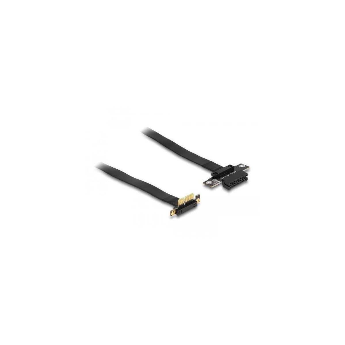88023 - Riser Karte PCI Express x1 Stecker 90° gewinkelt zu x1 Slot mit Kabel 30