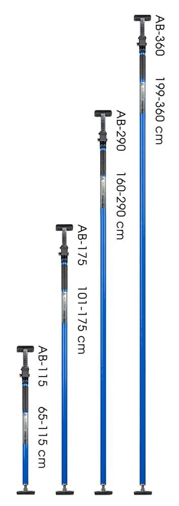 Montagestütze, Teleskopstange AB-175 (blau)