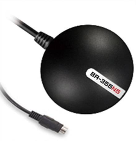 Globalsat BR-355N5 Serieller RS232 GPS Maus/Empfänger (Galileo, QZSS, SBAS)