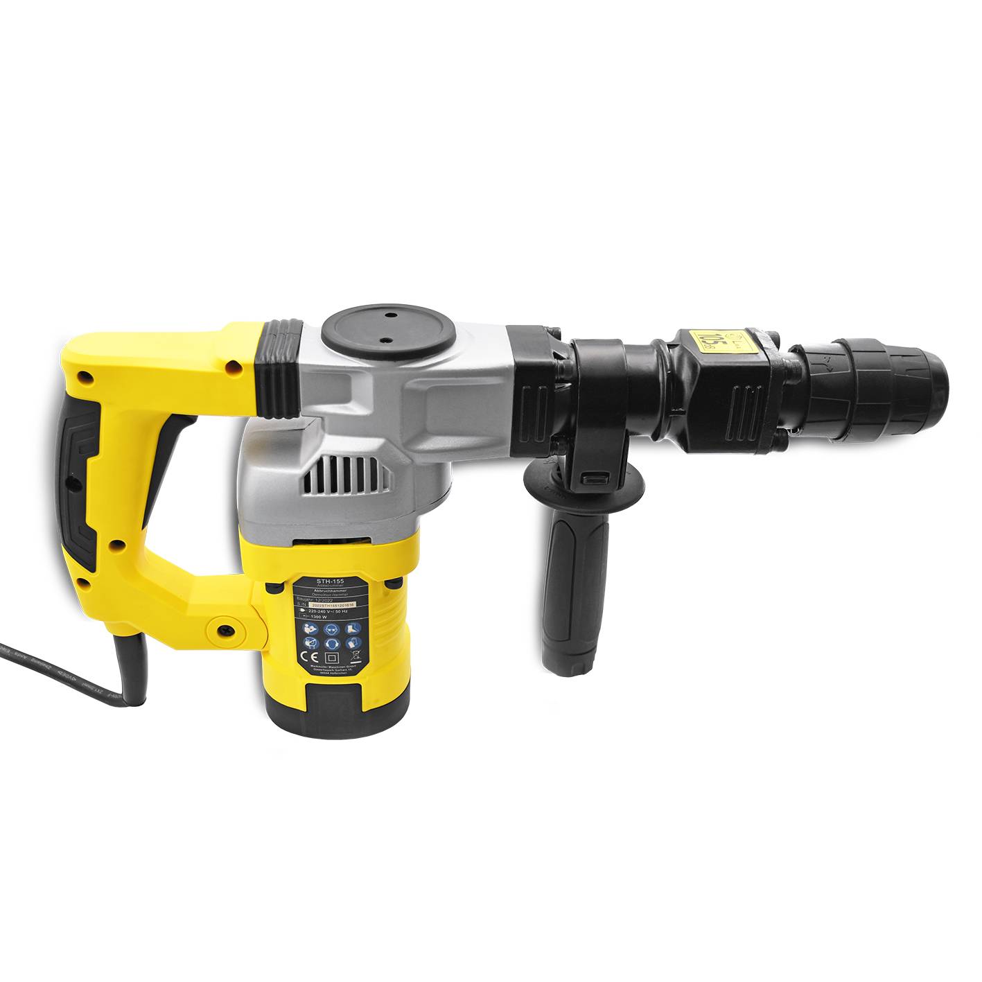 BAMATO Stemmhammer / Abbruchhammer STH-155 mit 7-tlg. Zubehörset