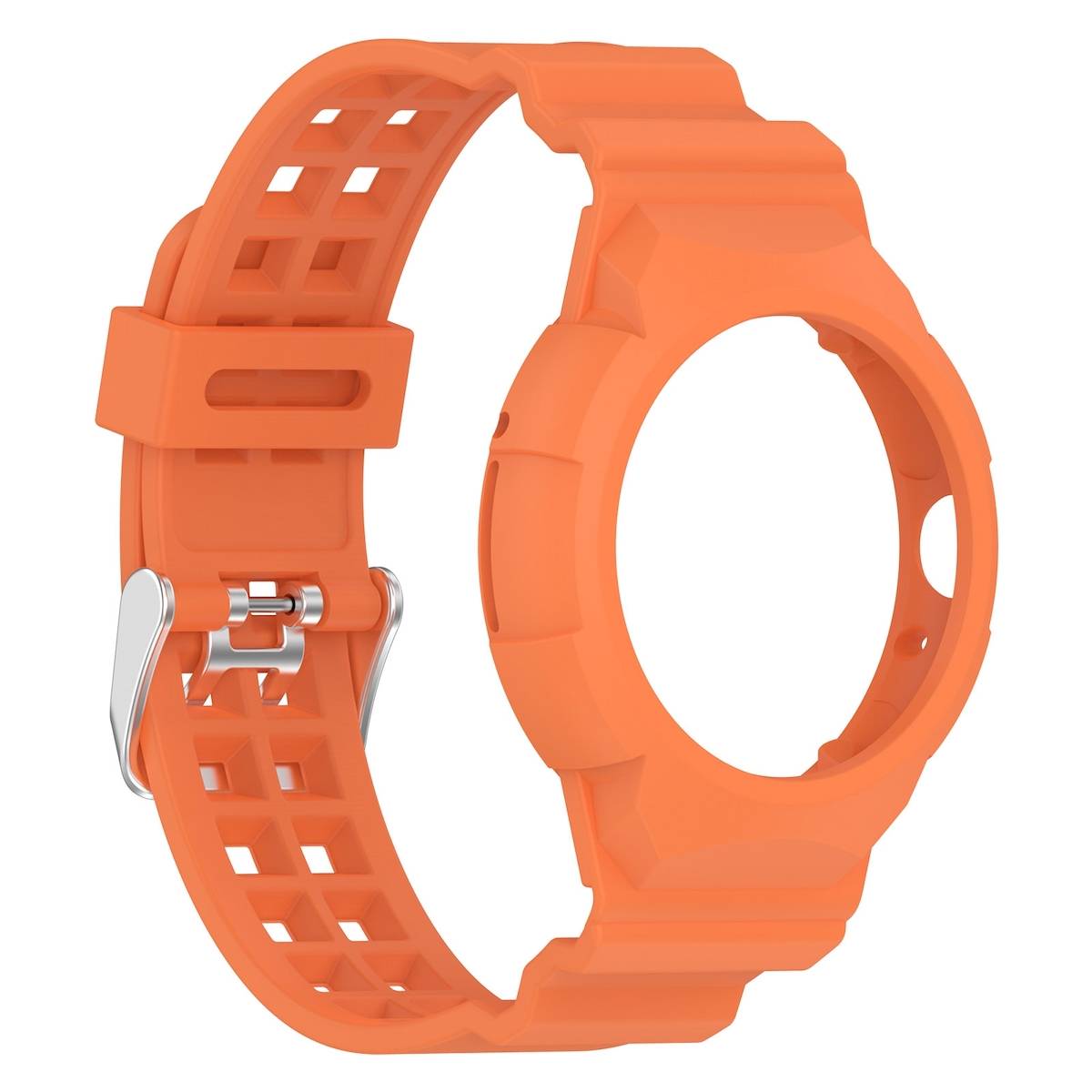 Für Google Pixel Watch 3 41mm / 2 / 1 Silikon Band mit Gehäuse Orange