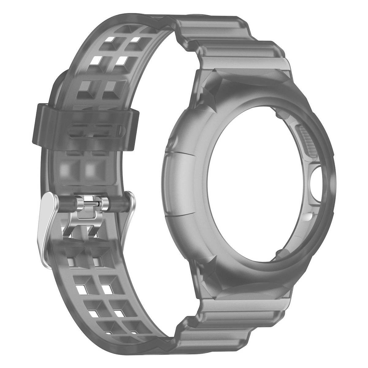 Für Google Pixel Watch 3 41mm / 2 / 1 Silikon Band mit Gehäuse Schwarz