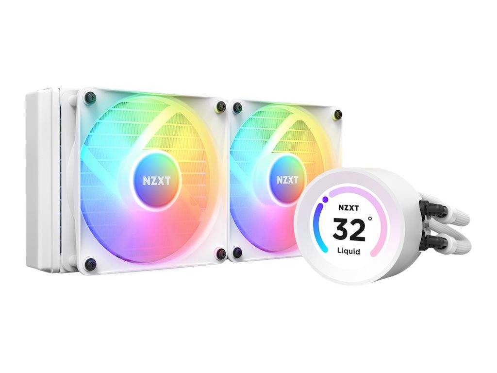 NZXT Kraken Elite 240 RGB - Prozessor-Flüssigkeitskühlsystem - mit LCD-Display - (für: LGA1700, LGA1200, LGA115x Socket,