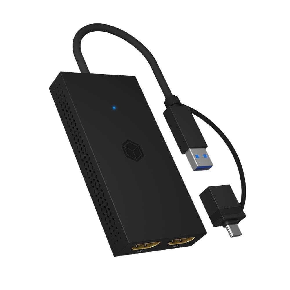 Splitter mobil USB 3.2 auf Dual HDMI