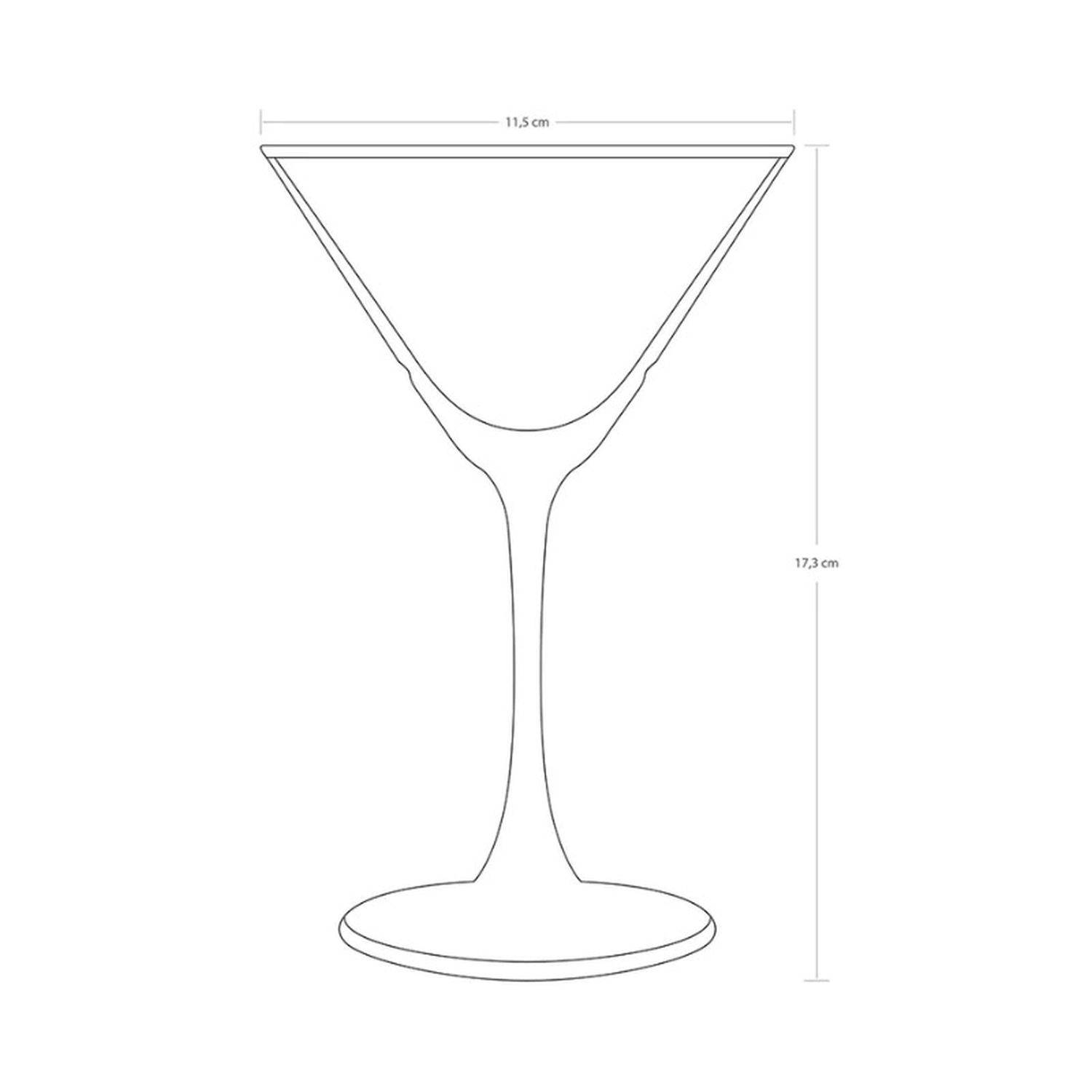 Pasabahce 440176 Timeless Martiniglas, Cocktailschale, Cocktailglas, 230ml, Glas, transparent/gold, 4 Stück