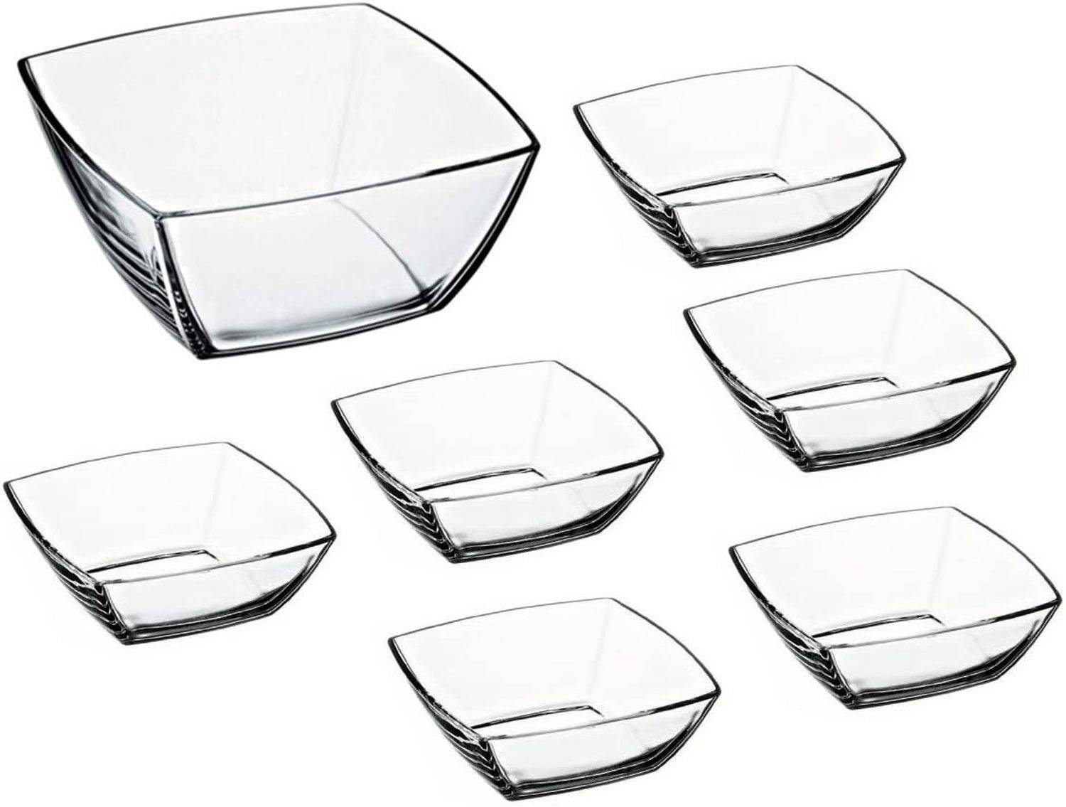 6er Set Salatschüssel Obstschalen Set, Desertschalen Set, Glasschalen Set, Tokio von Pasabahce