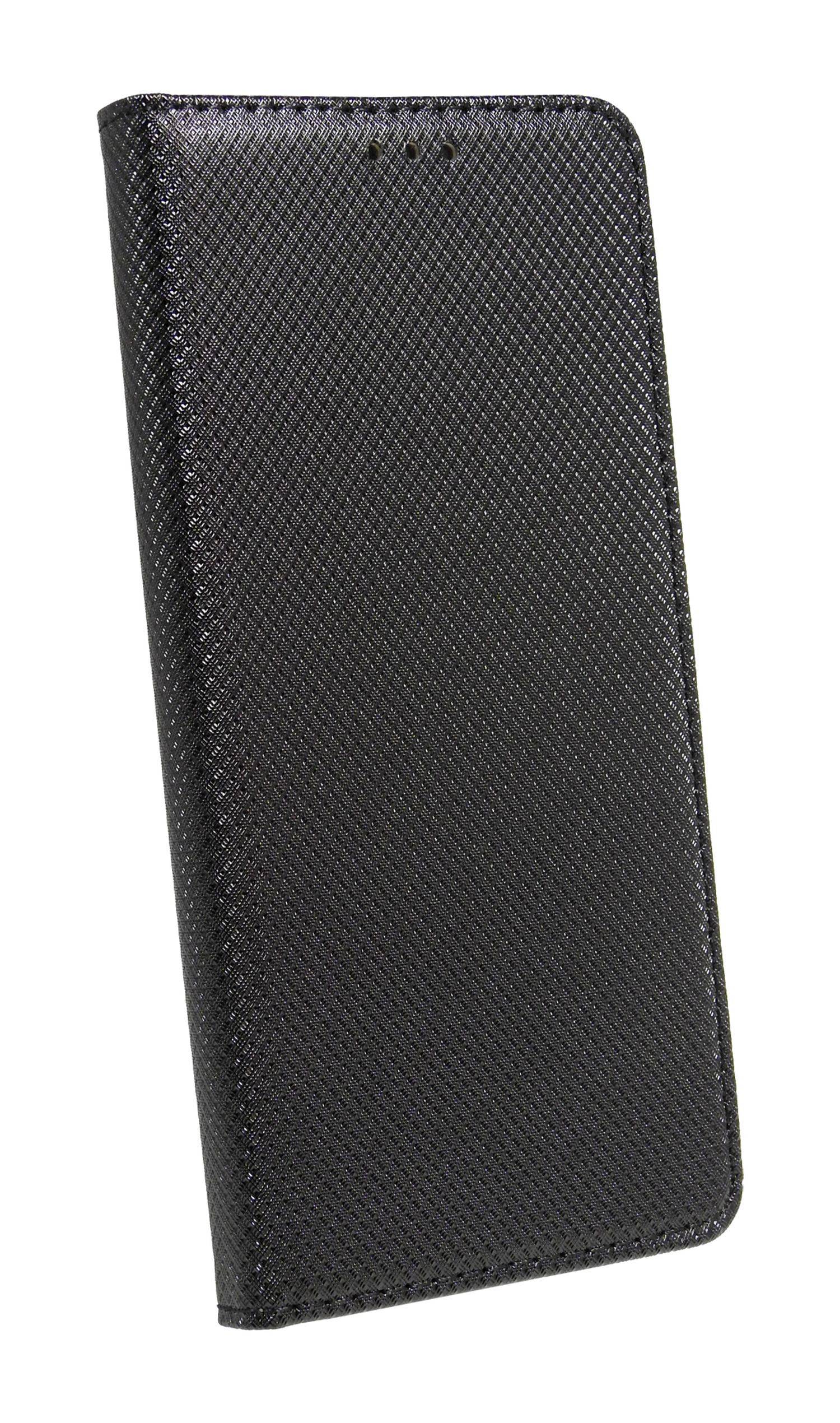 Buch Tasche "Smart" kompatibel mit SAMSUNG GALAXY A14 5G Handy Hülle Schutzhülle mit Standfunktion, Kartenfach Schwarz