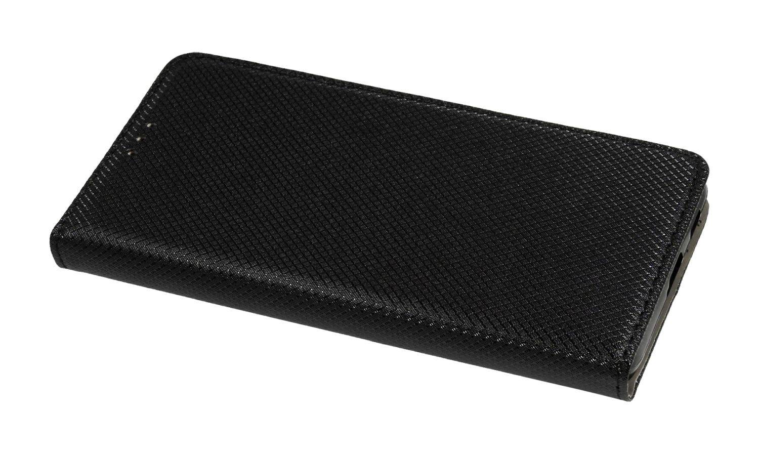 Buch Tasche "Smart" kompatibel mit SAMSUNG GALAXY A14 5G Handy Hülle Schutzhülle mit Standfunktion, Kartenfach Schwarz