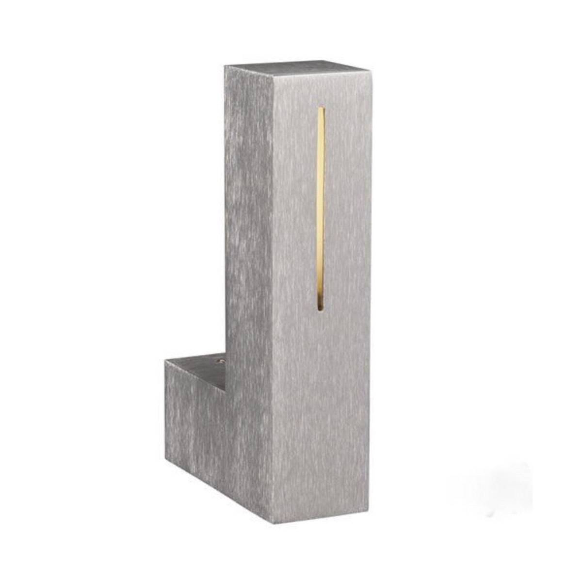 Wandleuchte E14 Aluminium gebürstet 11W Wandlampe