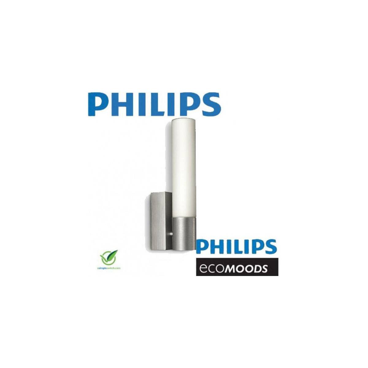 Wandleuchte Philips Ecomoods Wandlampe Aluminium Glas