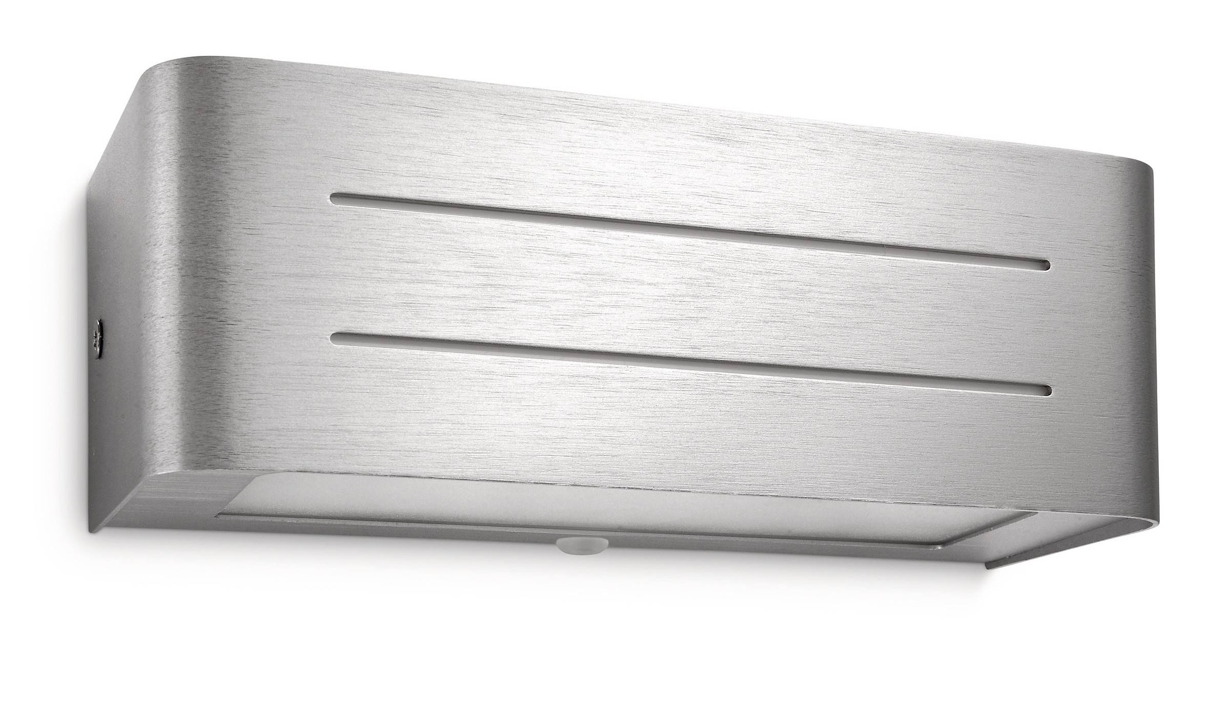 Massive Wandlampe Mila Wall 1x E13 12W Up- & Downlight Aluminium 20cm Silber