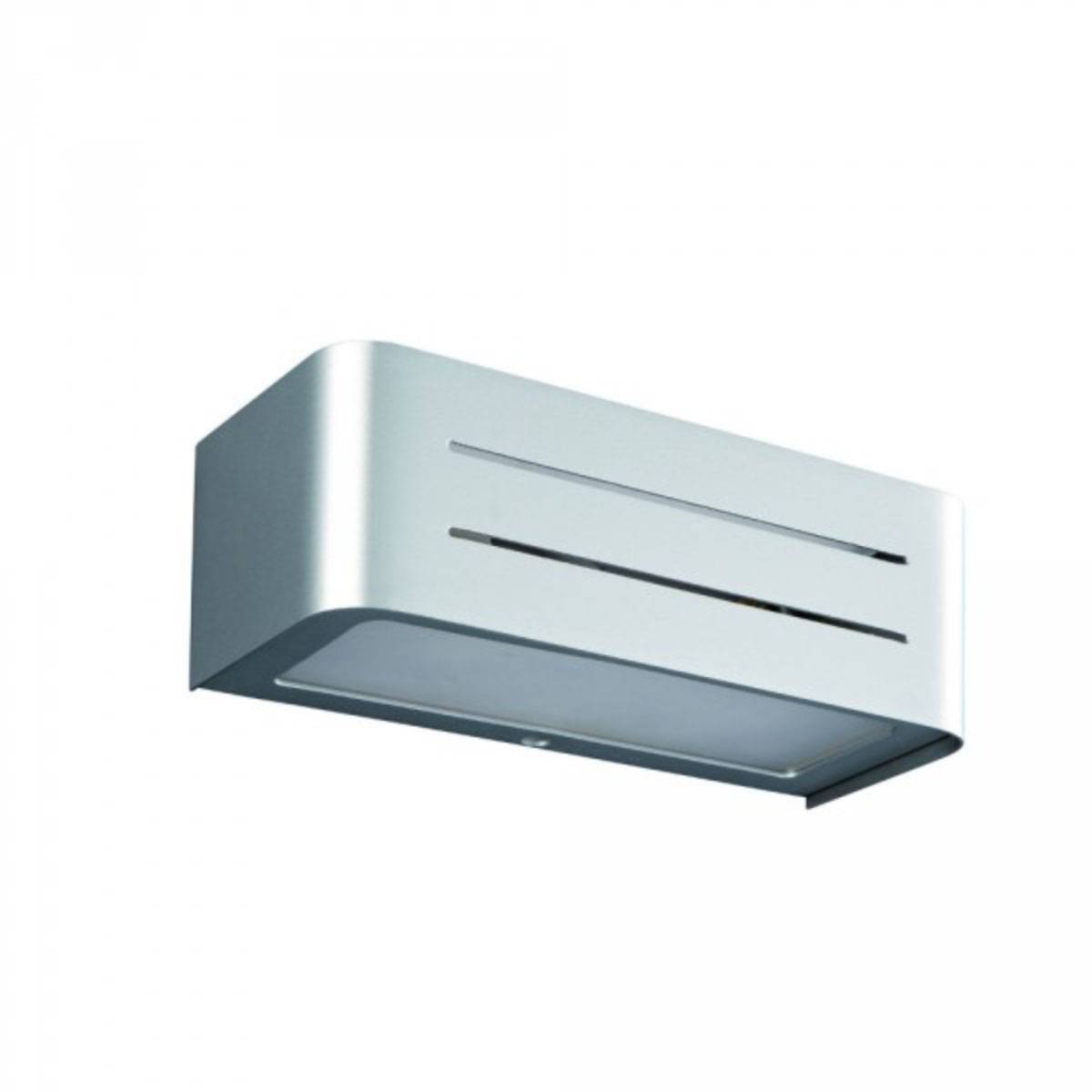 Massive Wandlampe Mila Wall 1x E13 12W Up- & Downlight Aluminium 20cm Silber