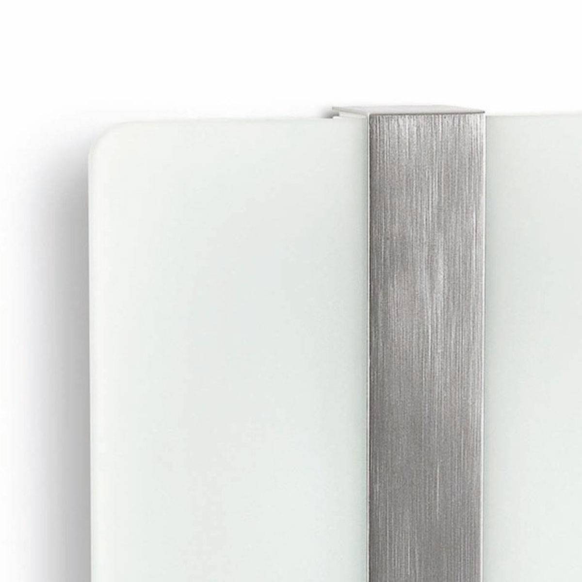 Philips Ecomoods Wandleuchte 2 Flg. Glas Aluminium gebürstet Eckig