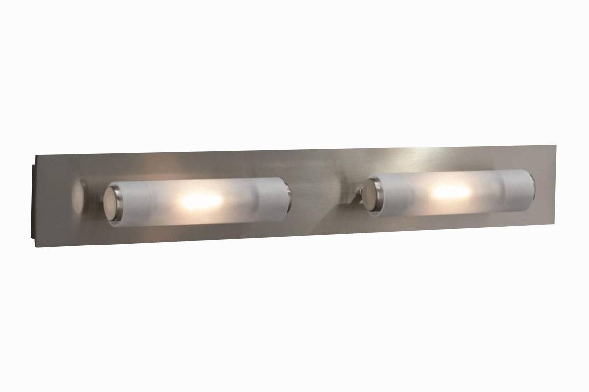Badezimmerleuchte Halogen Glas 2 Flammig 58cm Breit R7S