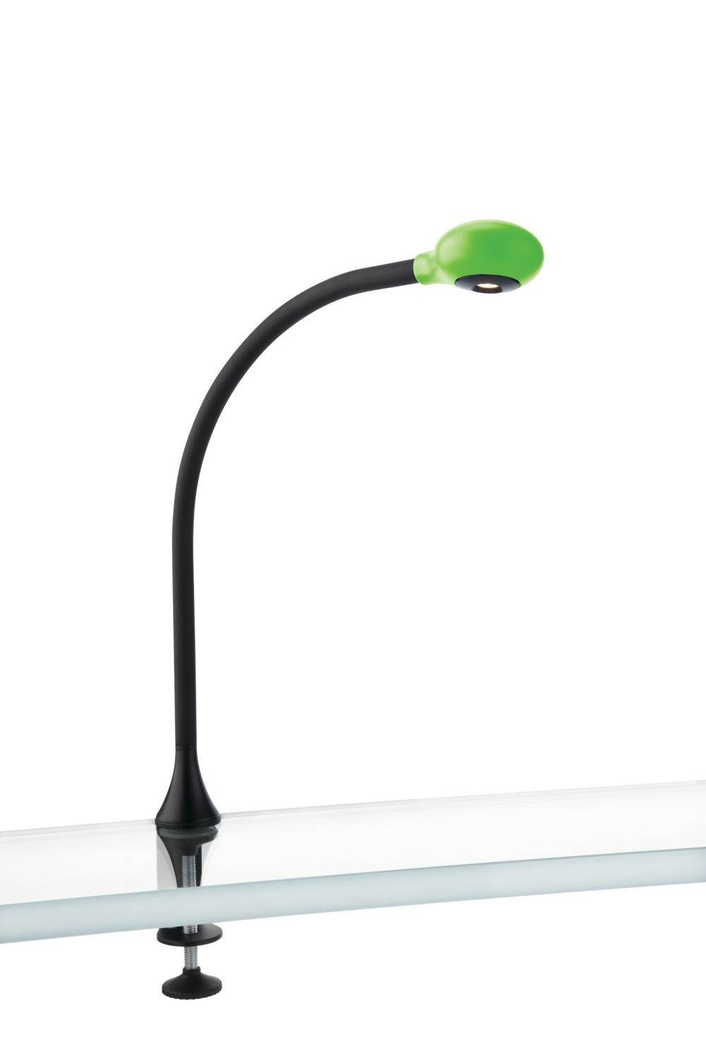 Massive LED Tischlampe Klemmleuchte Kenny 2,5W Warmweiß Spot Grün Schwarz