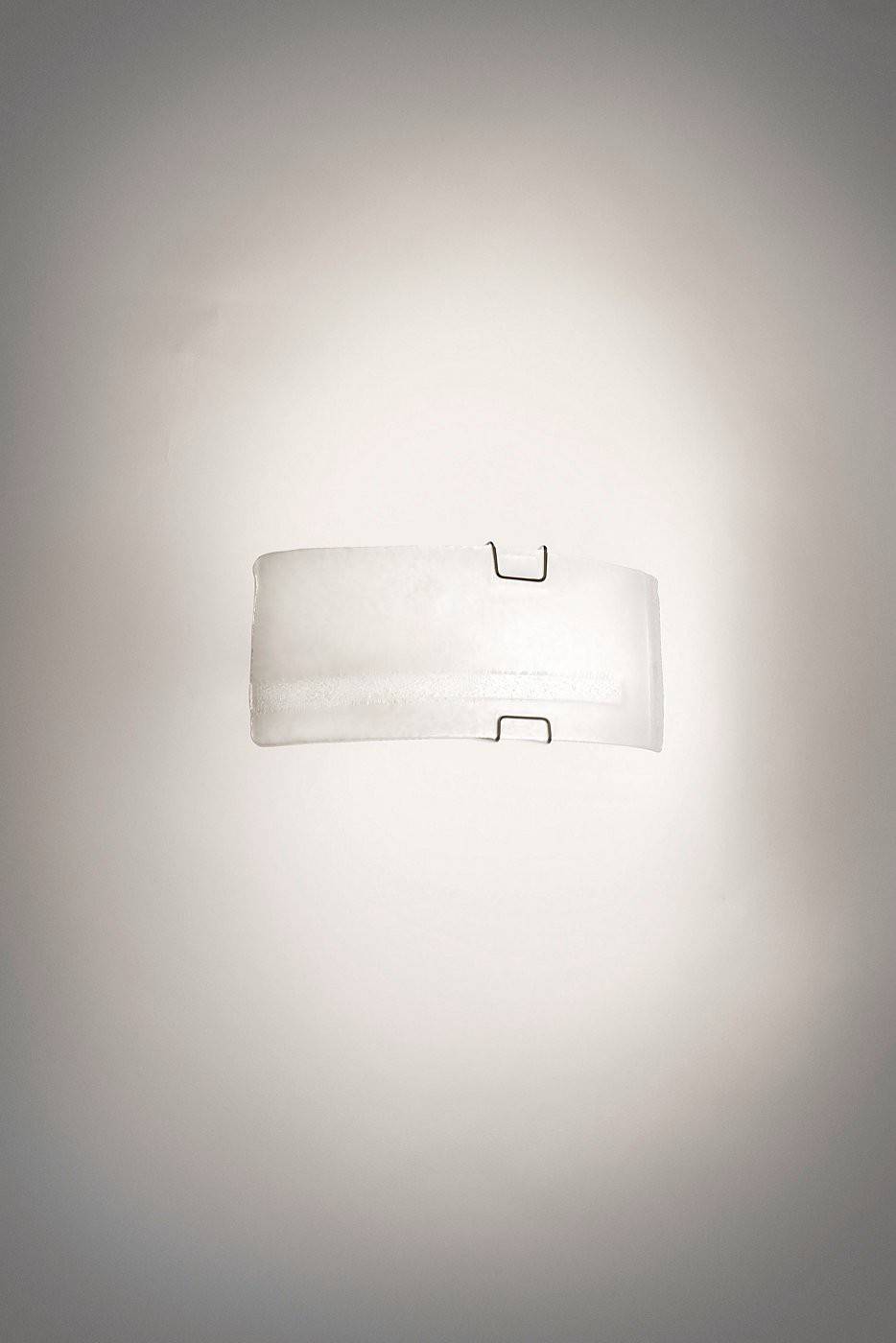 Wandleuchte Glas Weiß 30cm Dekorglas