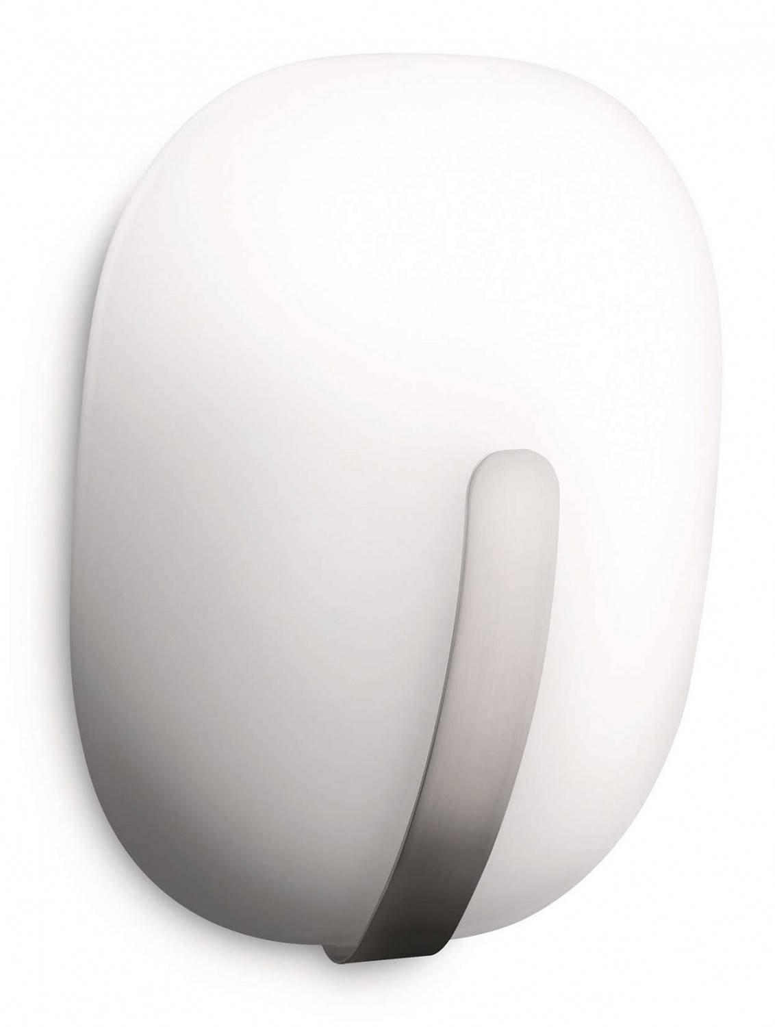 Silberfarbene Philips myLiving Wandleuchte Wandlampe Design Glas inkl. 16W