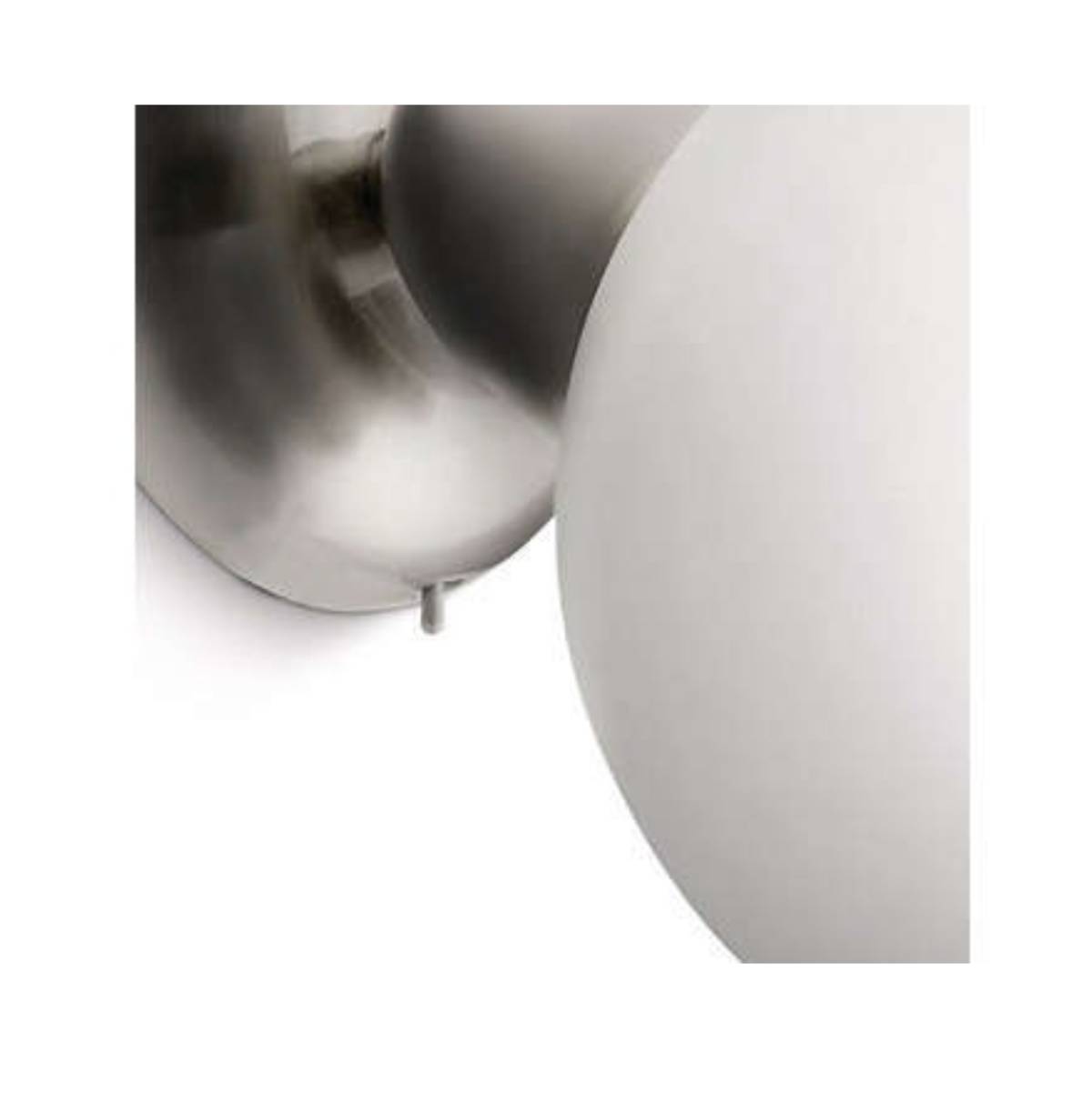 Philips Ecomoods Wandleuchte Energiespar Stahl gebürstet Glas Drehbar Schalter