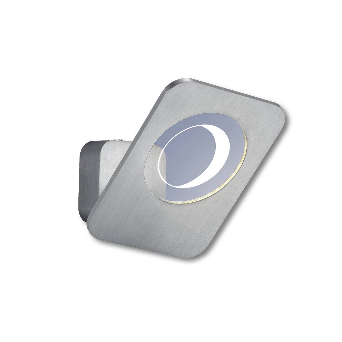 Deutsche LED Wandleuchte Aluminium 560lm 5W Schwenkbar 3000K 17x20cm