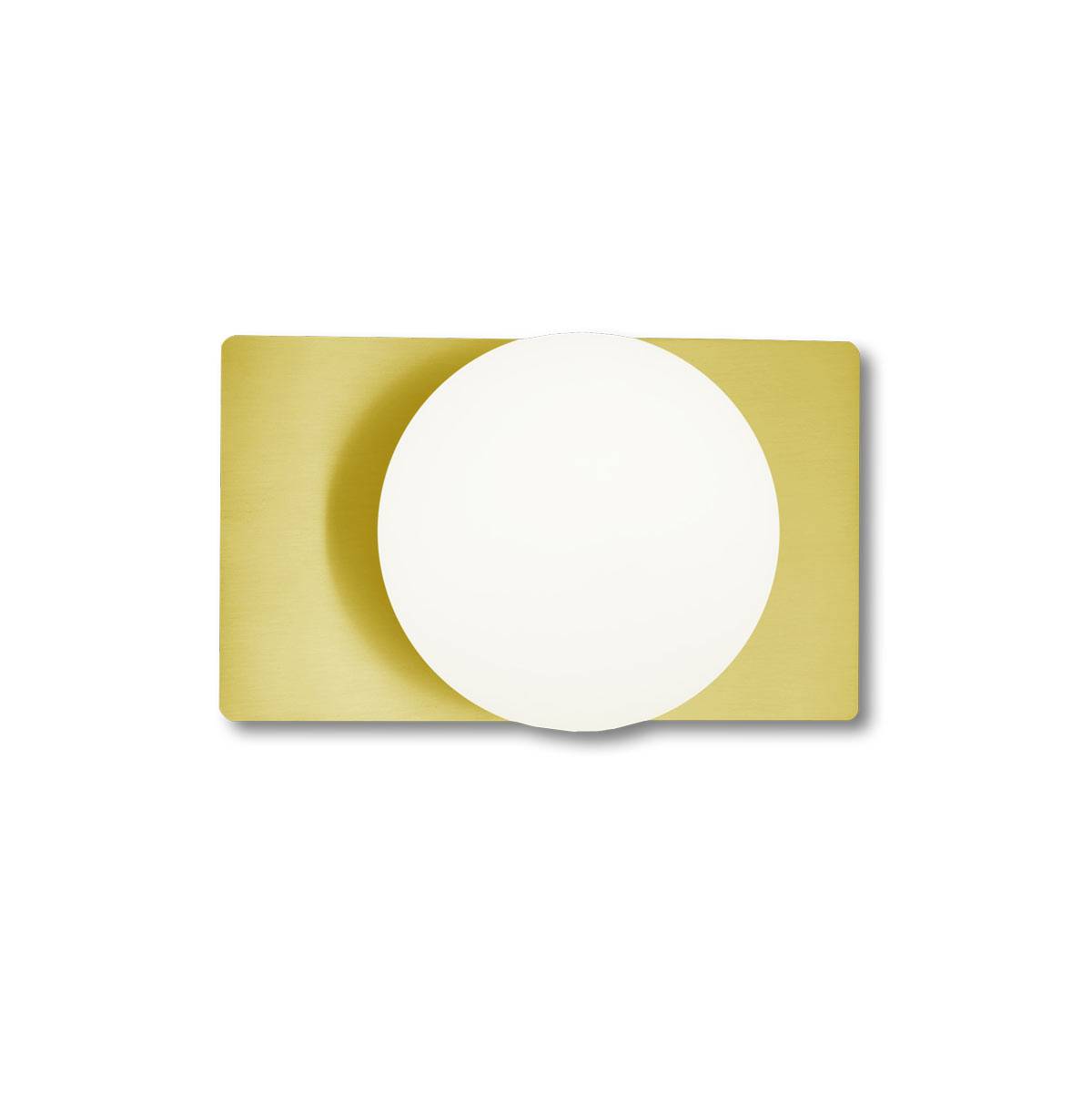 Deutsche LED Wandleuchte Messing matt/blank 900lm 9 Watt Ein-Ausschalter 22x13cm