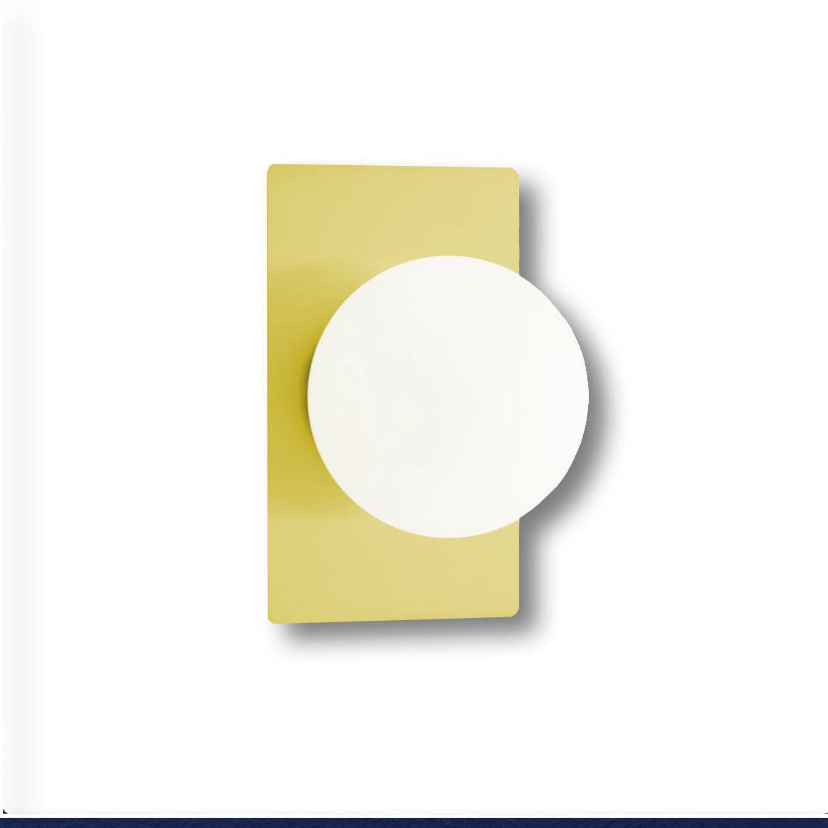 Deutsche LED Wandleuchte Messing matt/blank 900lm 9 Watt Ein-Ausschalter 22x13cm