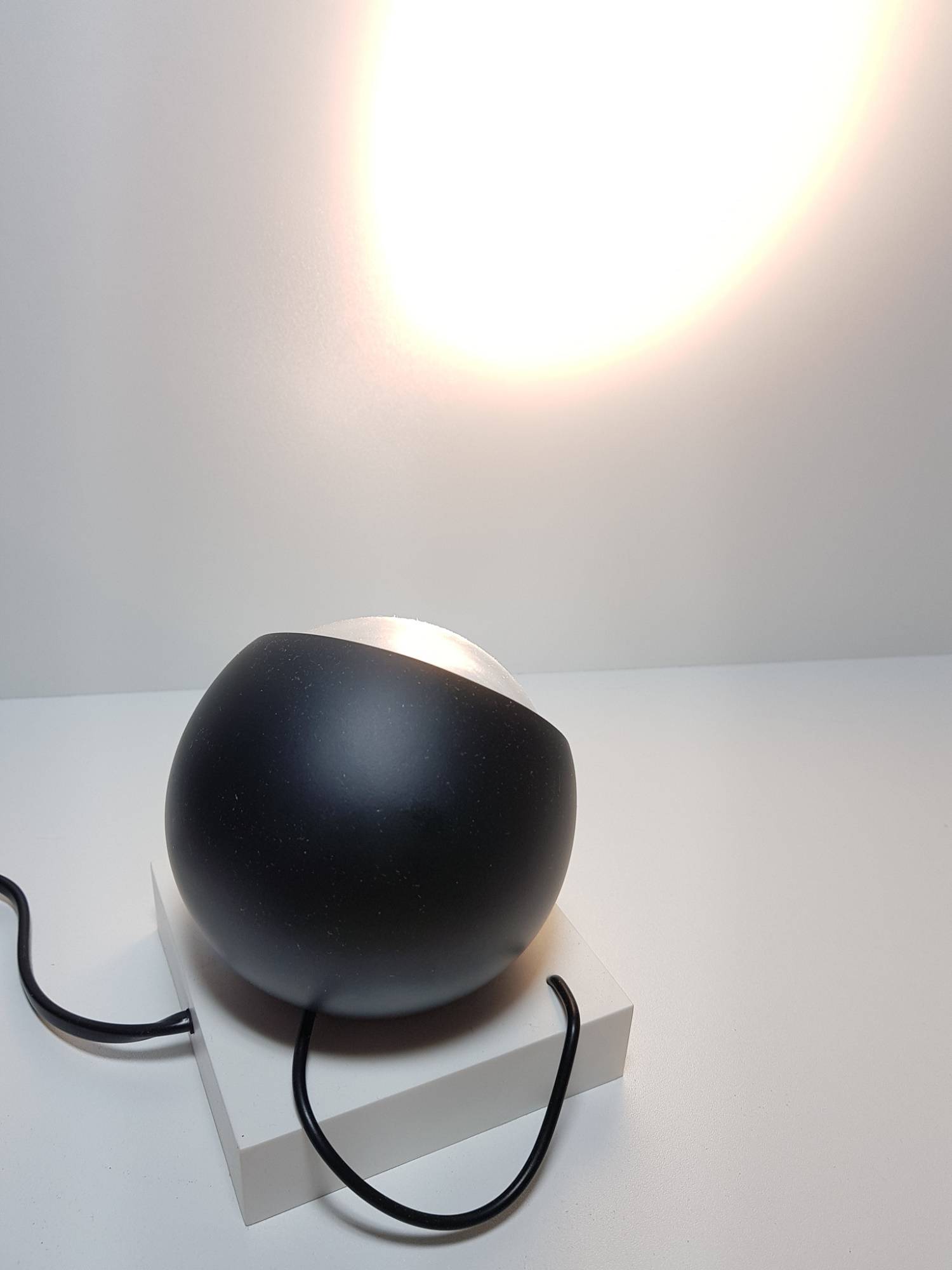 Deutsche LED-Wand-/Tisch-/Bodenleuchte Mercury Chrom Glas 5,1W 450lm Ø10cm