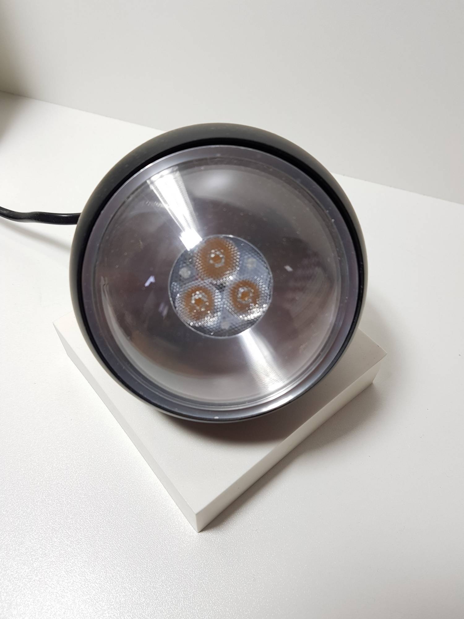 Deutsche LED-Wand-/Tisch-/Bodenleuchte Mercury Chrom Glas 5,1W 450lm Ø10cm