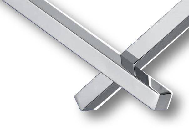 Deutsche LED Wandleuchte 16W/230V Chrom Metall 1400lm Warmweiß 11,5x44cm