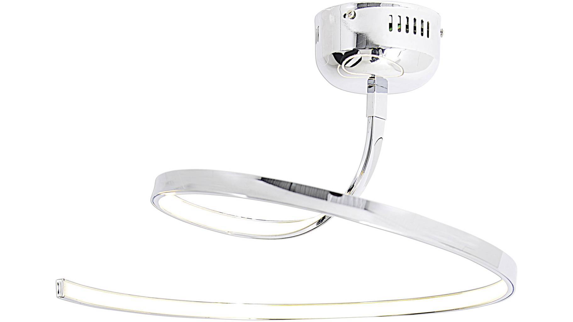 LED Deckenleuchte Silber 30W 1680lm Ø 60cm 3000K Warmweiß