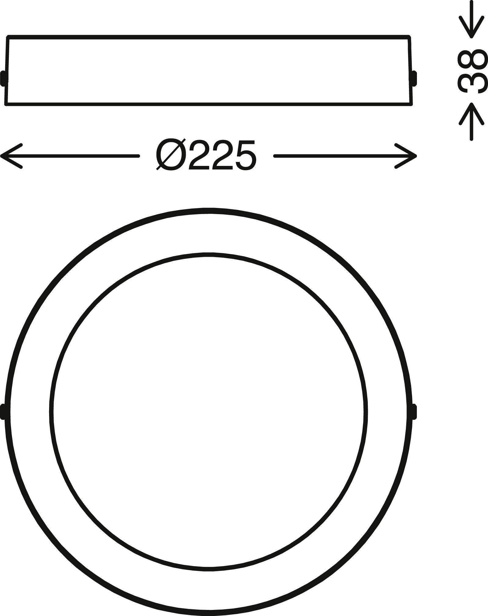 Telefunken LED Deckenleuchte WiFi Appsteuerung RGB CCT Ø 22,5cm Dimmbar Weiß