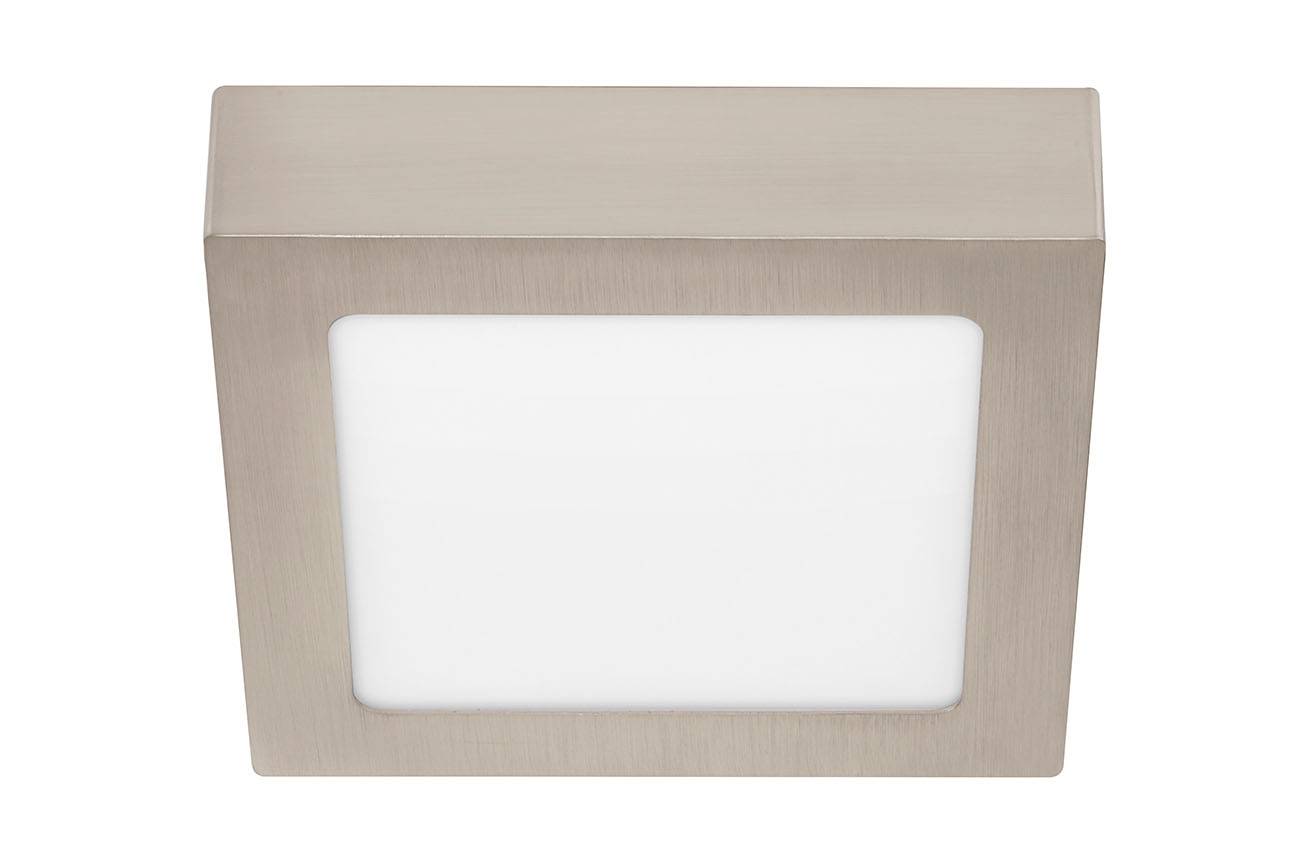 Telefunken LED Deckenleuchte WiFi Appsteuerung RGB CCT Eckig Dimmbar Silber 12W