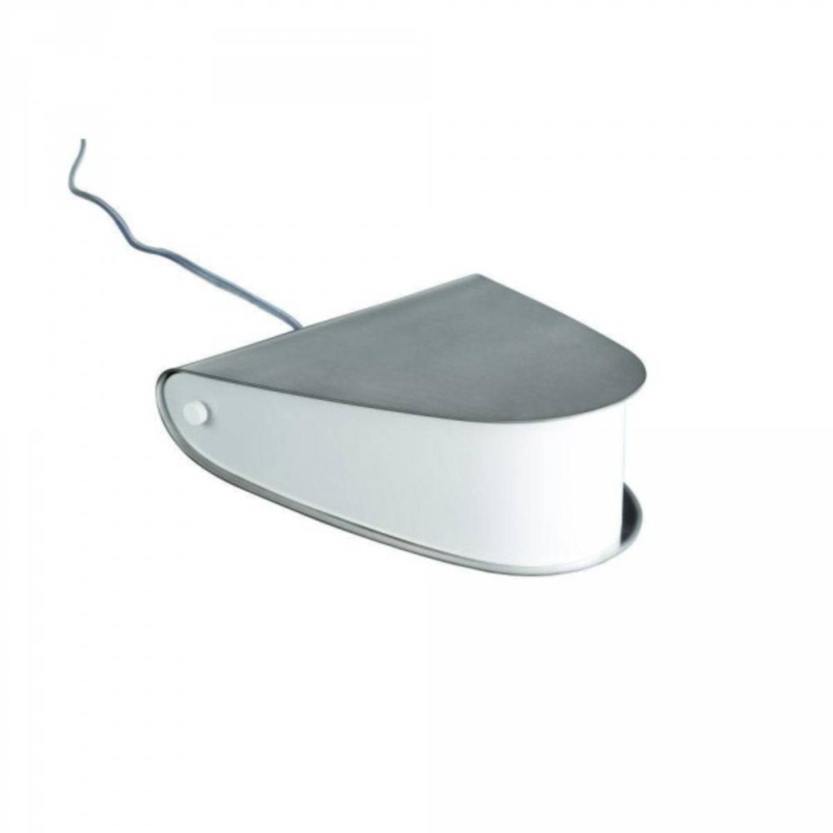 Energiespar Tischleuchte Metall Glas inkl. Leuchtmittel 23W Schalter Silber