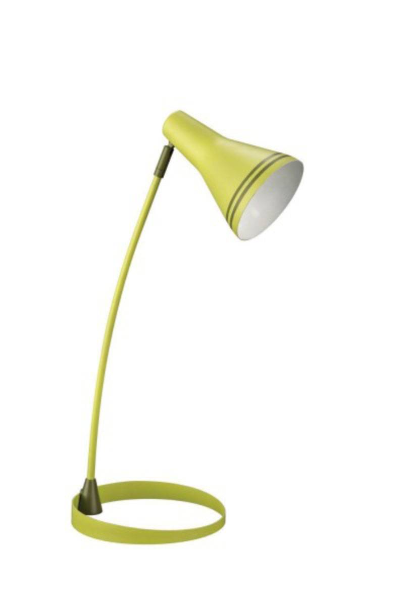 Energiespar Bürotischleuchte Scott 1x E14 12W warmweiß Grün Metall