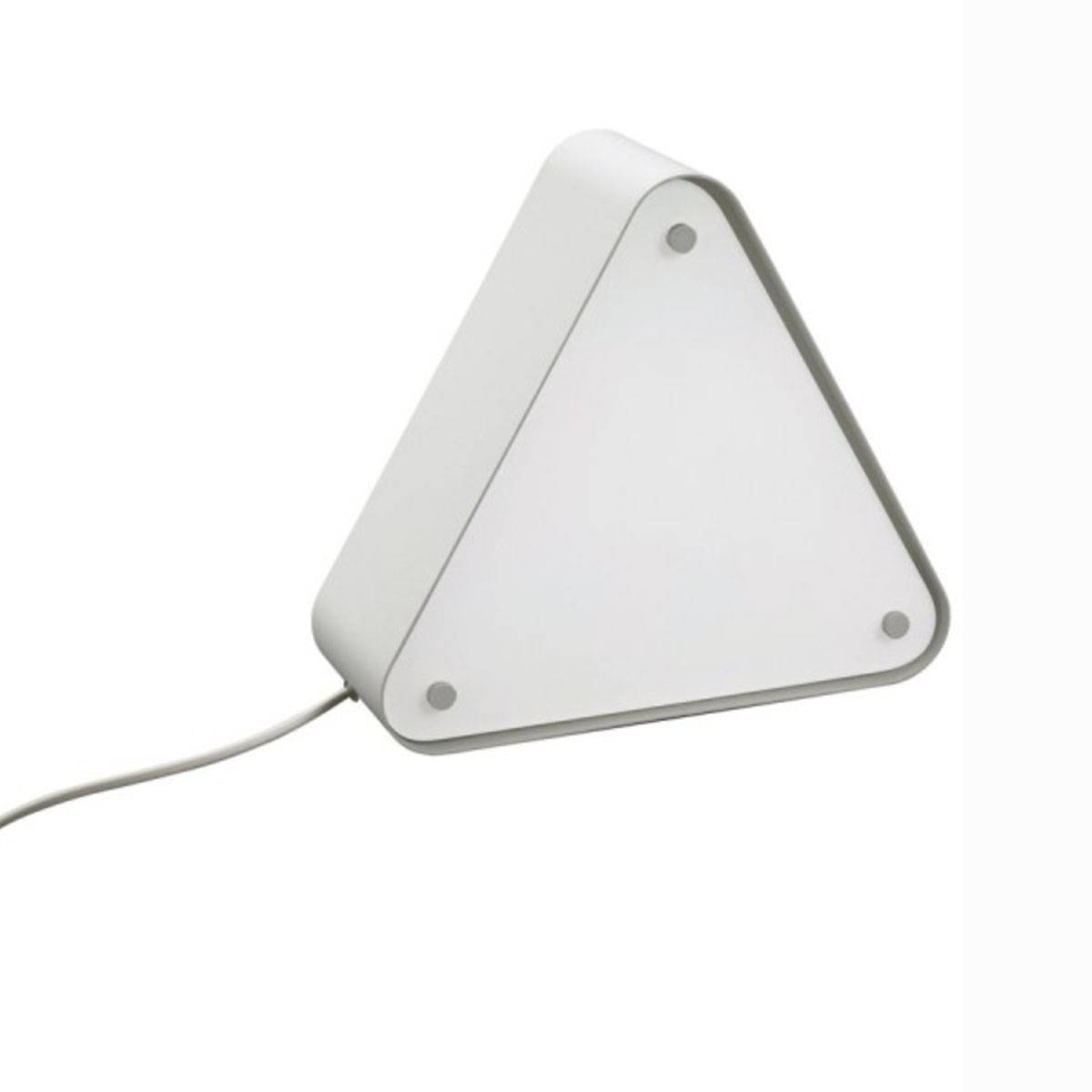 Massive Tischlampe Callagan 1x E27 23W EEK A mit Schalter Retro Glas Dreieck