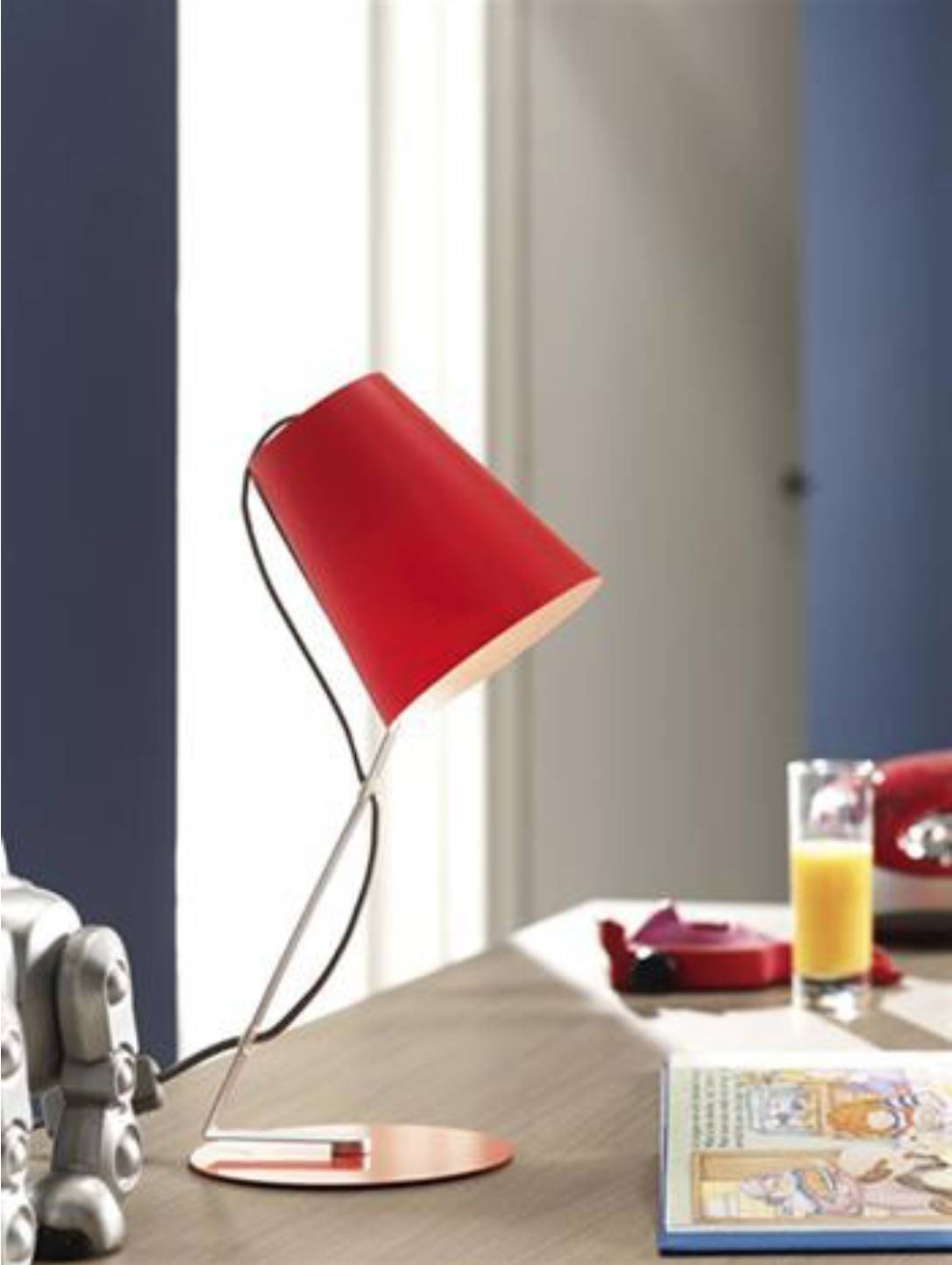 Massive Skip Bürotischleuchte Tischleuchte Modern 1x E14 LED Einsetzbar Rot