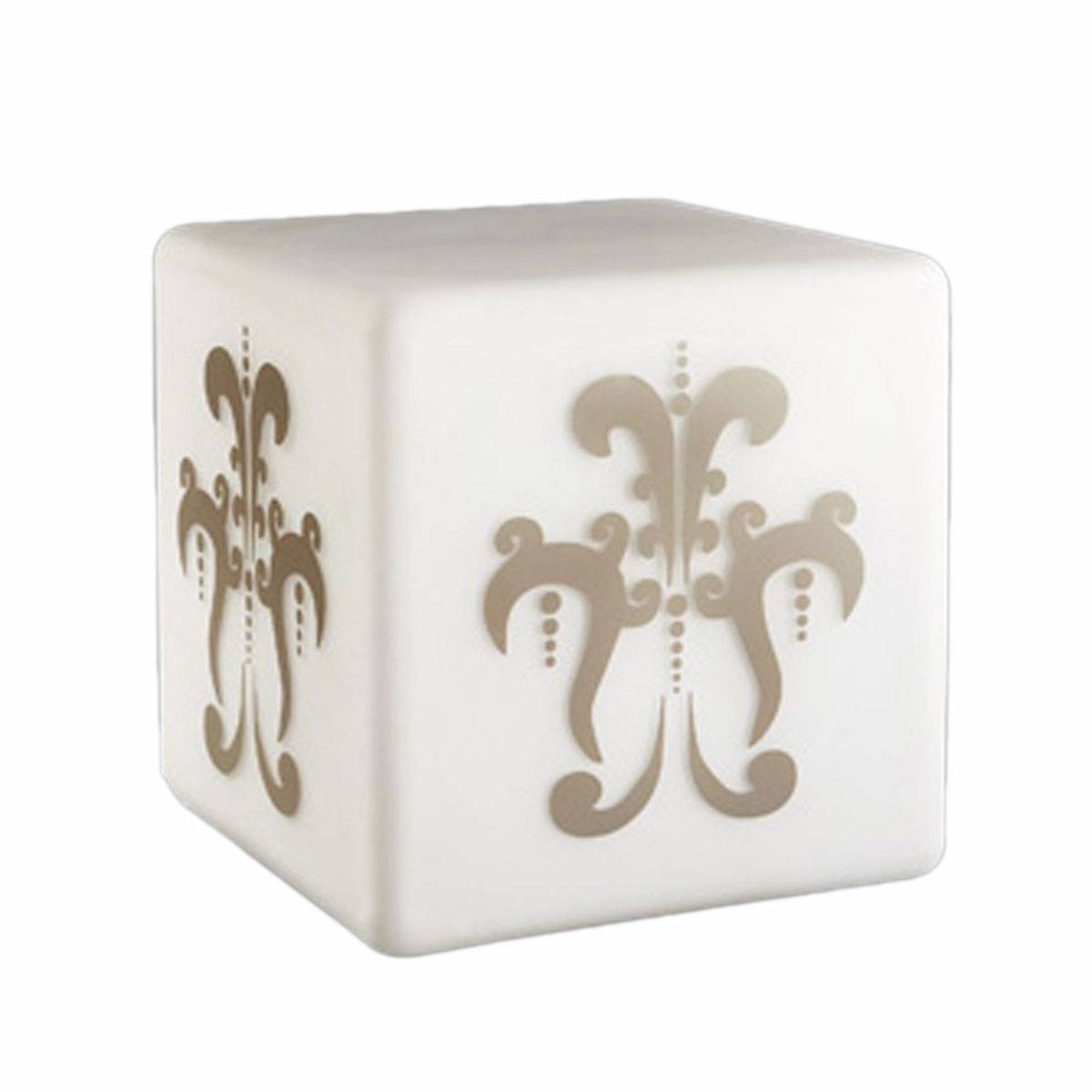 Tischleuchte Modern Eckig Grau Dekoration Tischlampe Dekorglas