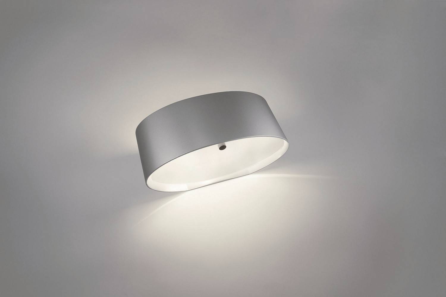 Massive Tischleuchte Cardijn 1x E27 LED geeignet Tischlampe Oval Silber 43252-48-10