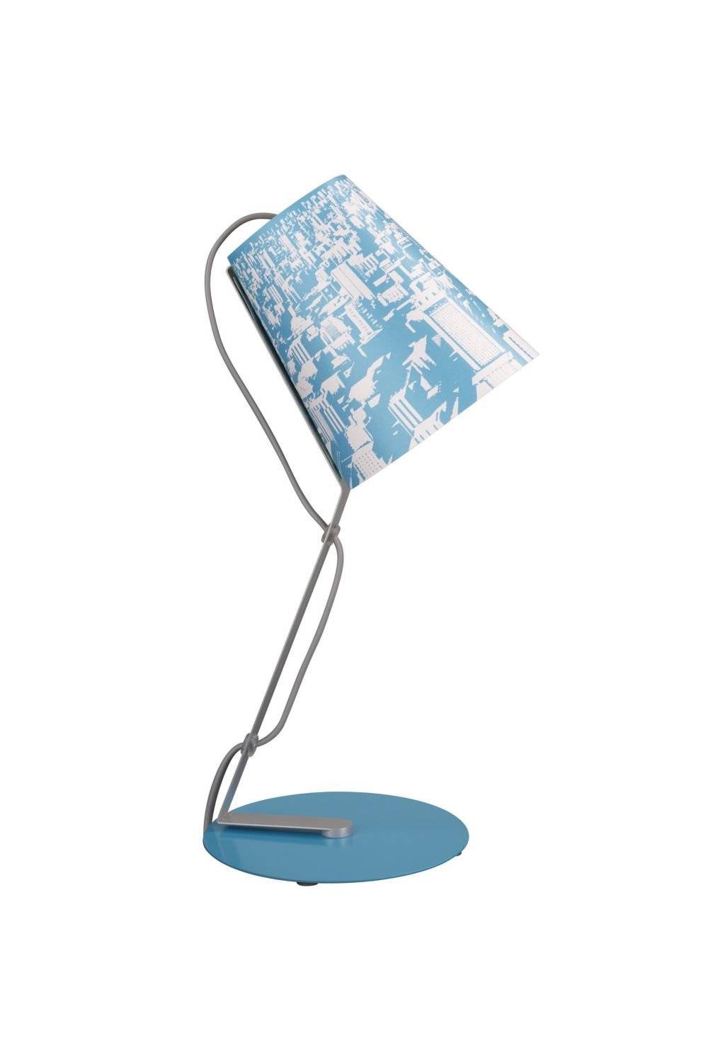 Massive Skip Tischleuchte 1xE14 max.12W Blau Metall LED tauglich 39,5x16x20,6cm