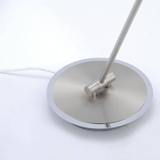 LED Tischleuchte Stahl Schreibtischleuchte Fernbedienung Farbwechsel Dimmbar RGB