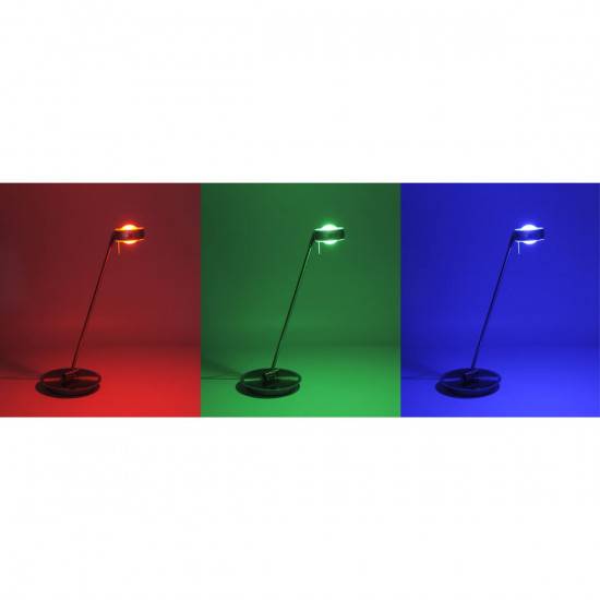 LED Tischleuchte Stahl Schreibtischleuchte Fernbedienung Farbwechsel Dimmbar RGB