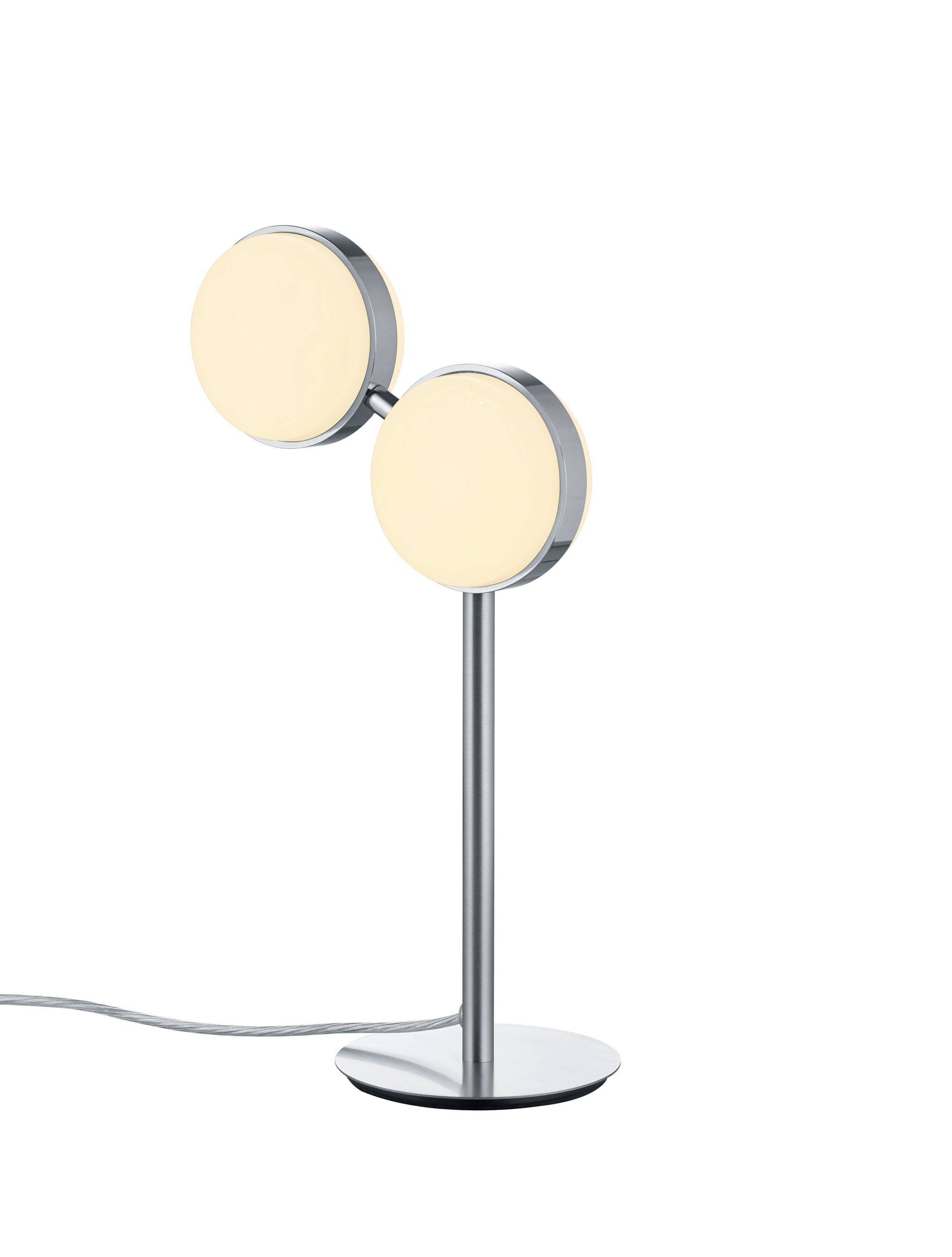 Deutsche LED Tischleuchte Silber 960lm Dimmbar Fernbedienung ZigBee RGB Verstellbar