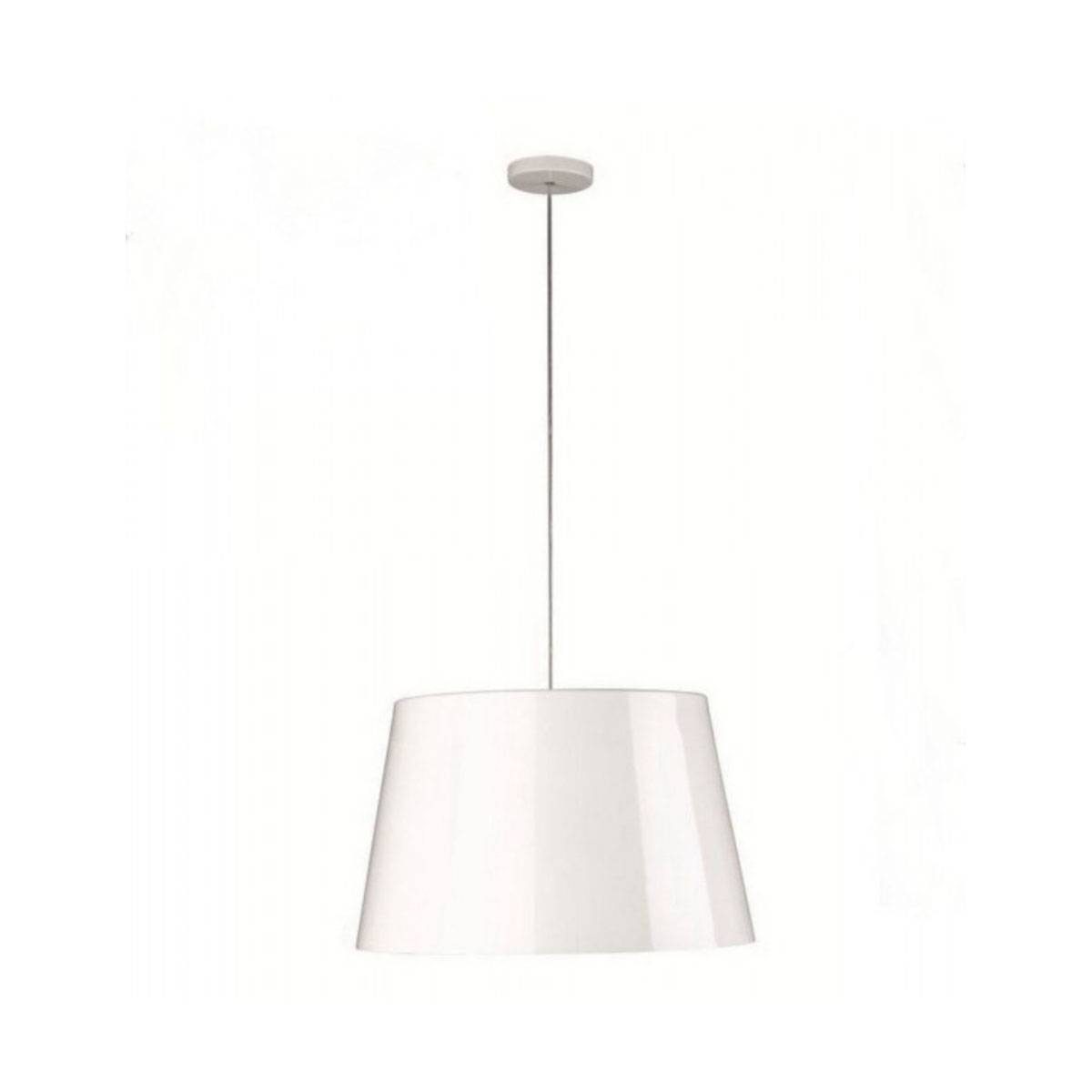 Pendelleuchte Metall weiß kürzbar LED tauglich Ø 50cm