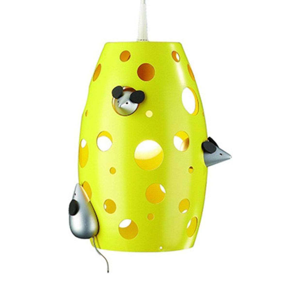 Pendelleuchte für Kinderzimmer Maus im Käse