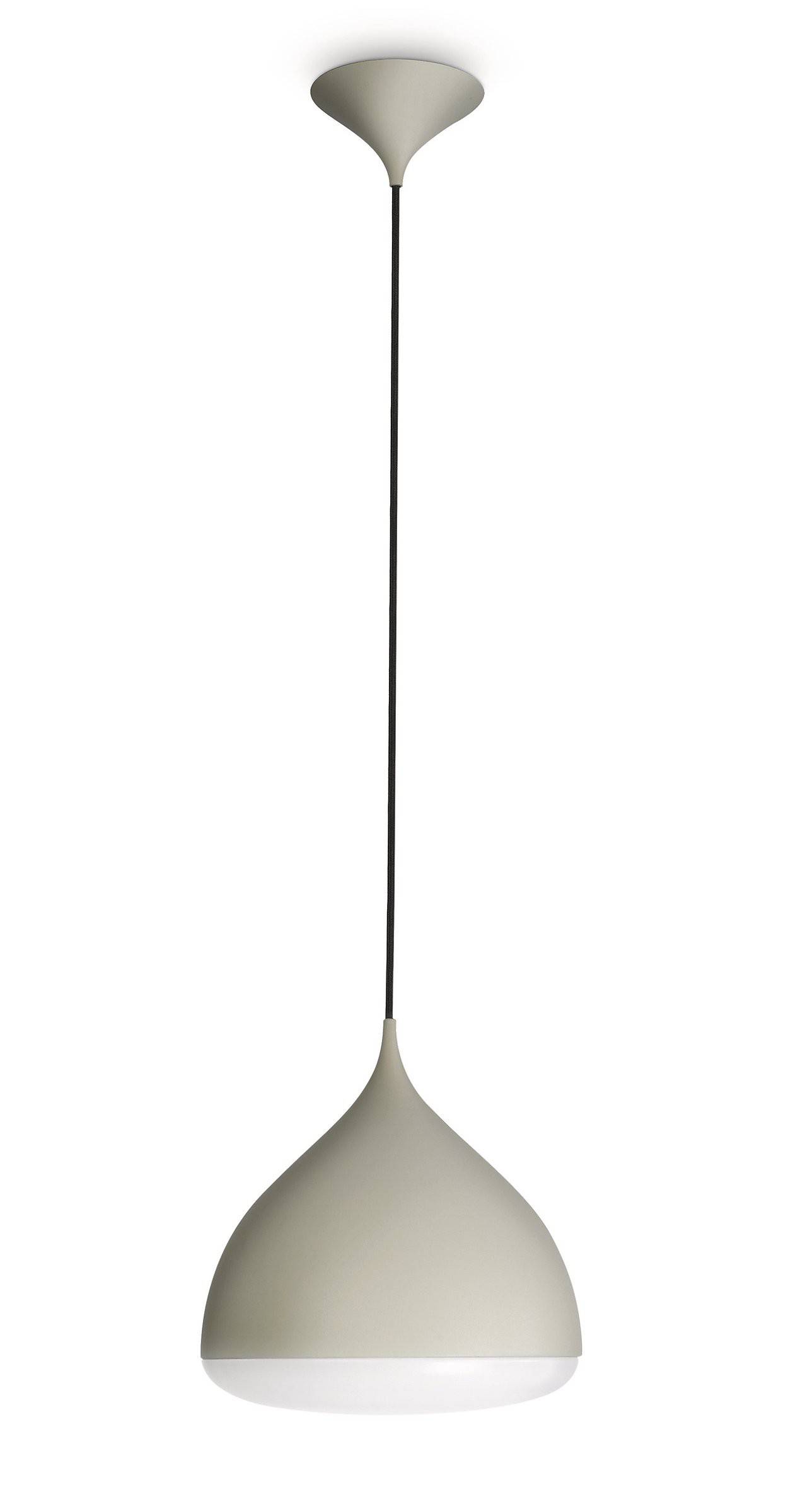 Philips Ecomoods Pendlleuchte Beige Energiespar 1x E27 Warmweiß Glocke