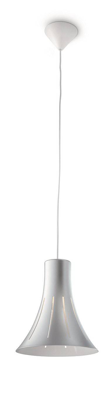 Philips Metallpendelleuchte Grau Industriedesign inkl. Leuchtmittel 23,2cm