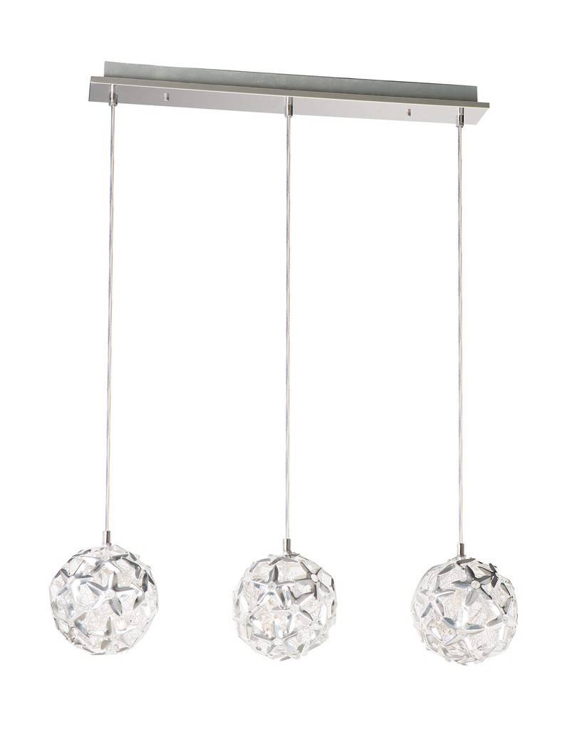 Massive Pendelleuchte Mercier 3x G4 12V HalogenMit Trafo Dimmbar Kugeln