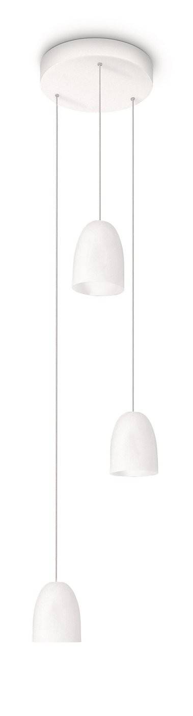 Philips myLiving LED Pendelleuchte Wolga Weiss 3x 3W Warmweiß Industriedesign