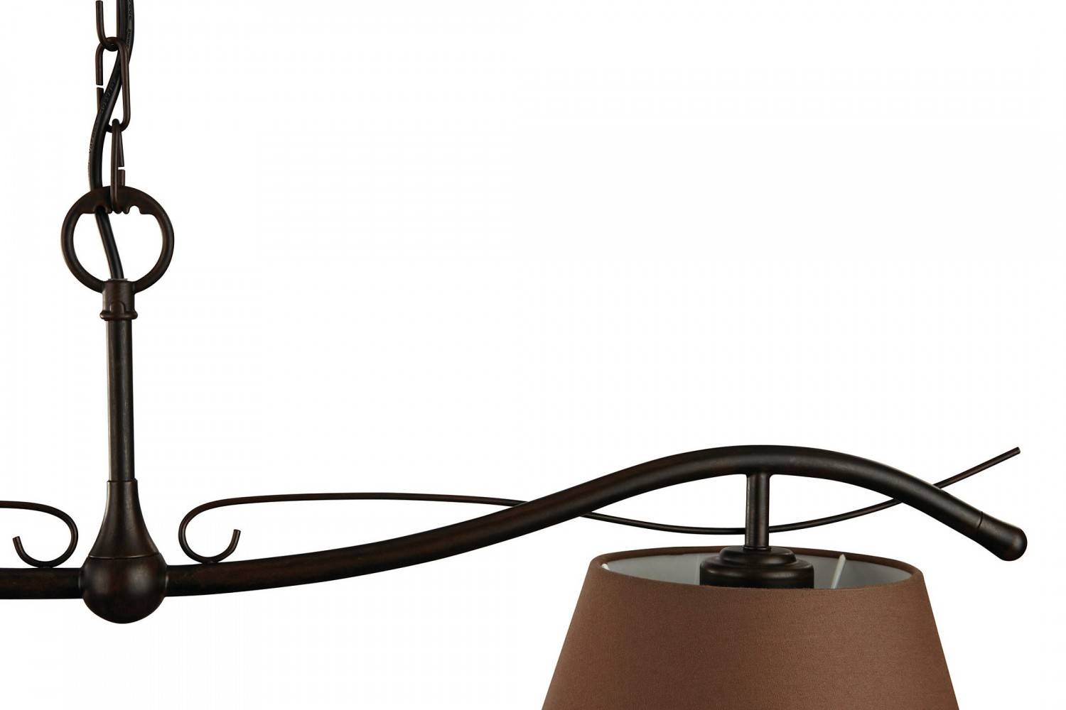 Philips myLiving Pendelleuchte Elmore Rustikal Braun Deckenlampe Tisch 2x E14