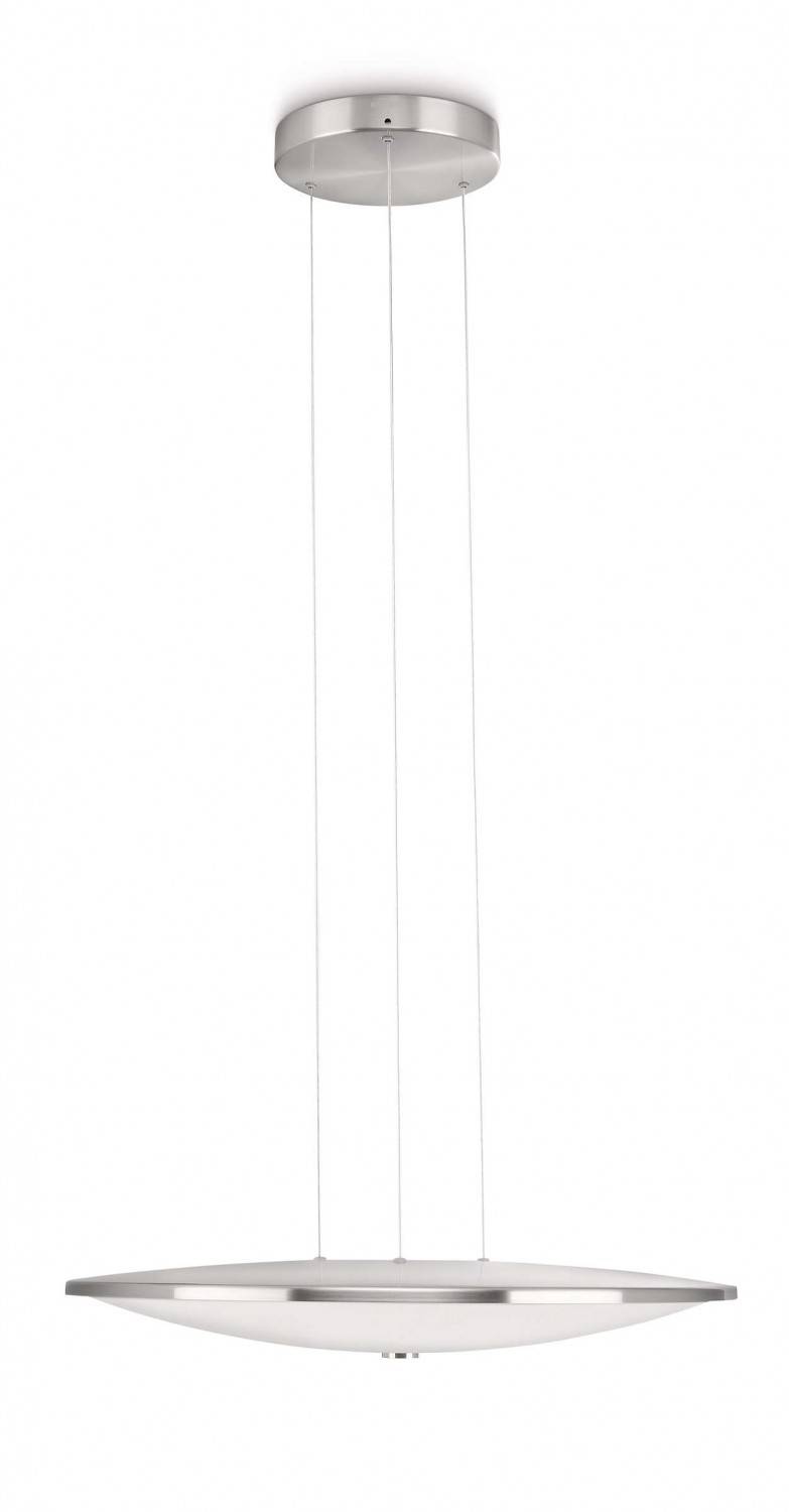 Philips LED Pendelleuchte Adour Dimmbar Silber 1100lm warmweiß EEK A 15W